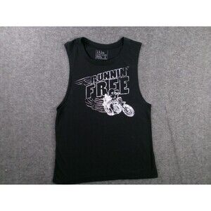 Lilu Tank Top Women Small Black Running Free Muscle Shirt Biker Streetwear